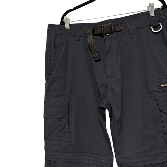 BC Clothing Men's Convertible Navy Blue Pant Size XLX32 Cargo Belted. - Picture 6 of 12